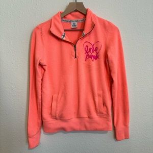 PINK Victoria’s Secret Women’s Quarter Zip Sweatshirt